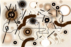 Bildkonstruktion mittels Photoshp-Tools. Einfärbig. Burkhard Zimmermann 2015